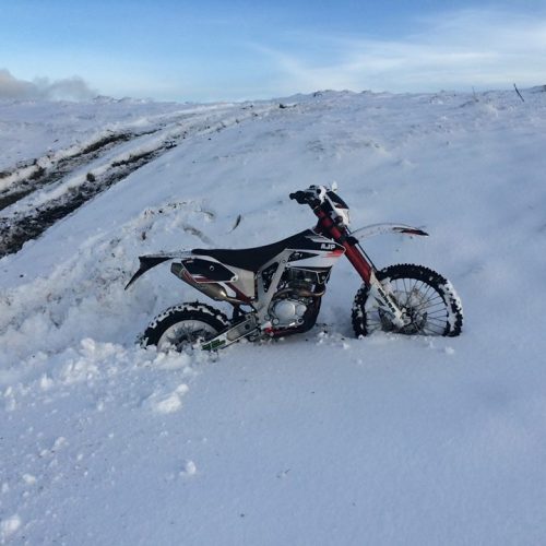 winter dirt bike